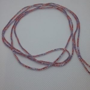 Light Purple and Pink Waist Beads Chain